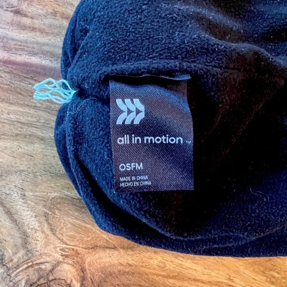 All In Motion Purple Fleece Cuffed Puff Beanie - Picture 6 of 9